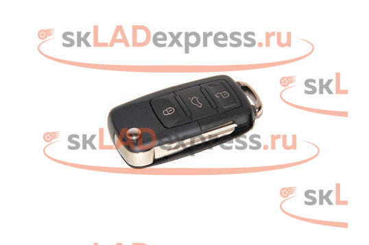 Ключ замка зажигания выкидной в стиле Volkswagen на 3 кнопки на УАЗ Патриот_1