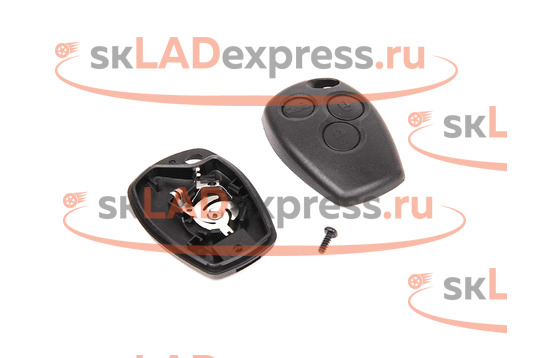 Корпус ключа зажигания аналоговый, 3 резиновые кнопки на Renault Logan_1