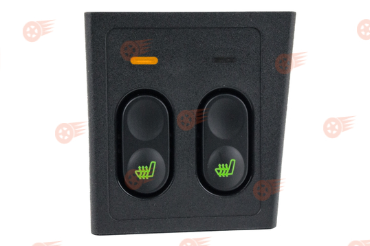 Блок управления подогревом сидений, зеленая подсветка, оранжевая индикация AVTOGRAD на Лада Приора_1