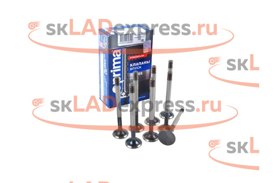 Комплект впускных клапанов Prima Bi-Metal на 16 кл ВАЗ 2110-2112, Лада Приора, Калина, Гранта_1