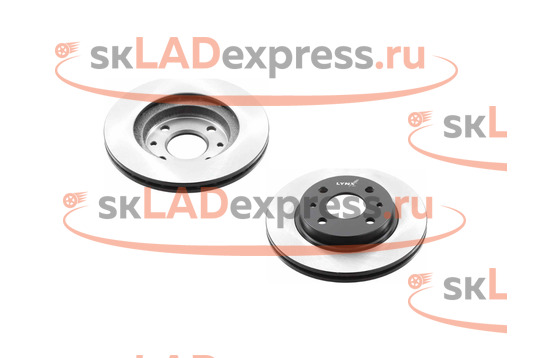 Передние тормозные диски R13 вентилируемые без насечек и перфорации LYNX на ВАЗ 2110-2112_1