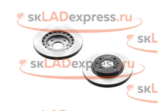Передние тормозные диски R14 вентилируемые без насечек и перфорации LYNX на ВАЗ 2110-2112_1