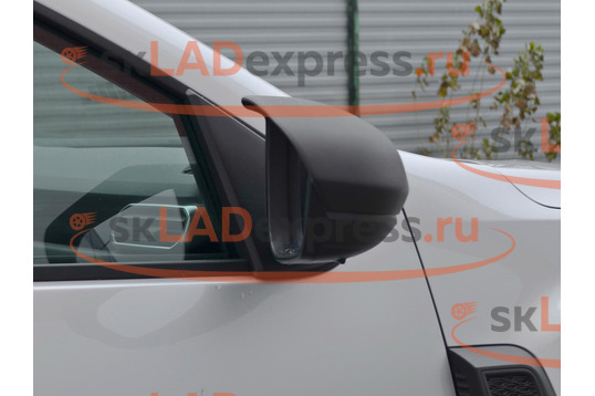 Накладки на боковые зеркала с козырьками гладкие под покраску КАРТ на Renault Duster 2_1