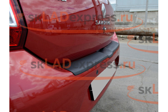 Накладка заднего бампера защитная КАРТ RS NEW на Renault Sandero_1