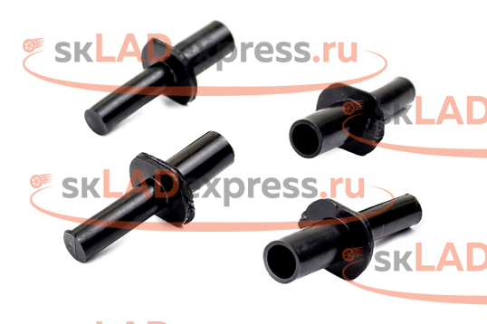 Комплект черных клипс крепления внешних пластиковых порогов (4 шт) на ВАЗ 2110, 2112_1
