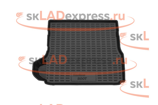 Коврик багажника полиуретановый с карманами Rezkon на Лада Веста SW, Веста SW Cross_1