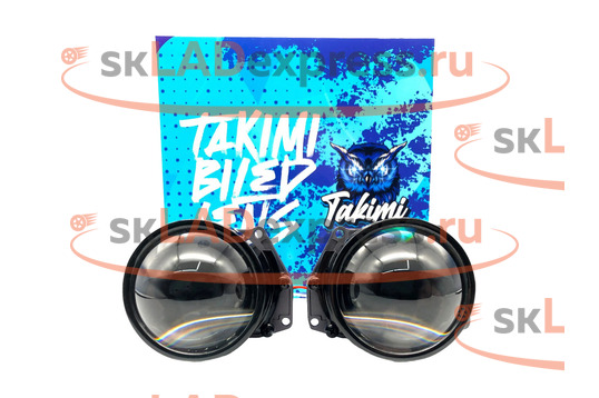 Диодные линзы с ближним и дальним светом Bi-Led LENS Takimi Truck 3 дюйма 24В универсальные на грузовой транспорт_1