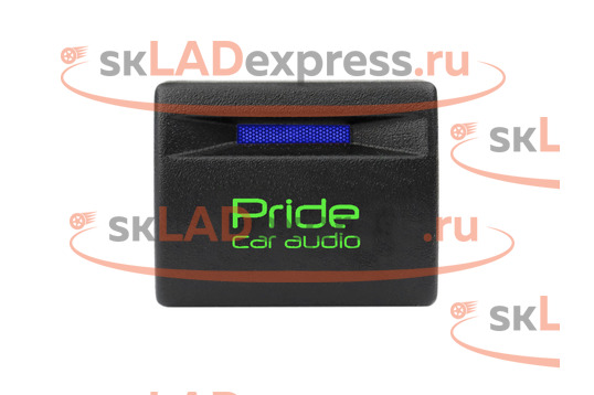 Кнопка Pride car audio пересвеченная с индикацией на Лада Приора, Гранта, Гранта FL, Калина 2, Нива Легенд_1