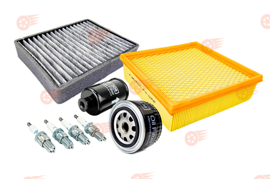 Комплект фильтров и свечей зажигания для ТО с угольным салонным фильтром на 1,5 л 8 кл инжекторные ВАЗ 2108-21099, 2113-2115 с адаптером, ВАЗ 2110-2112 без кондиционера_1