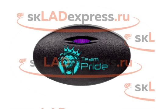 Кнопка Team Pride пересвеченная с индикацией на Лада Калина_1