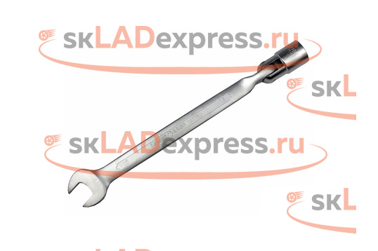 Ключ рожковый с карданной головкой (пьяный) удлиненный 15 мм Сервис Ключ 70715_1
