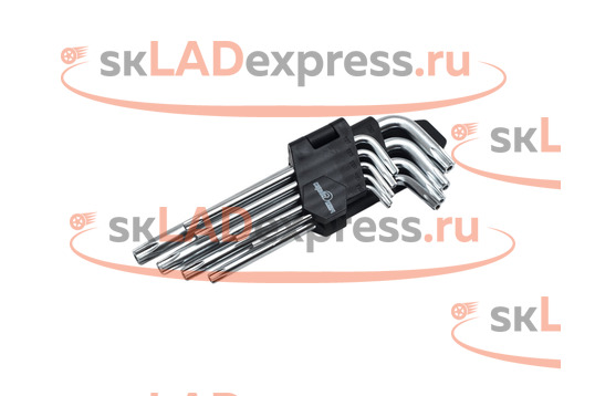 Набор Г-образных звездочек TORX PROFFI с отверстием на конце, 9 предметов Сервис Ключ 76435_1