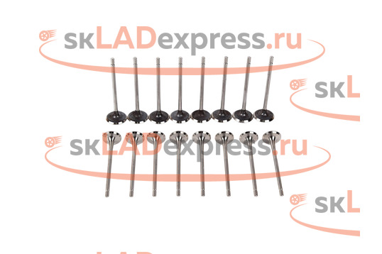 Комплект впускных и выпускных клапанов BYSUN PARTS на 16 кл Лада Ларгус, Renault Logan с двигателем K4M_1
