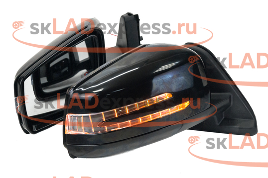 Зеркала боковые механические в стиле AMG с динамическими повторителями поворотника АТП на Лада Нива 4х4, Нива Легенд_1