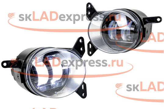 ПТФ светодиодные 50W 8600lux 6000К Sal-Man на Mitsubishi Lancer 10 2007-2017 г.в._1