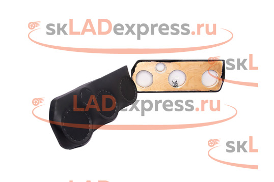 Подиумы в передние двери четырехкомпонентные под динамики 16х16х16 см и рупор VS-Avto на ВАЗ 2110-2112_1