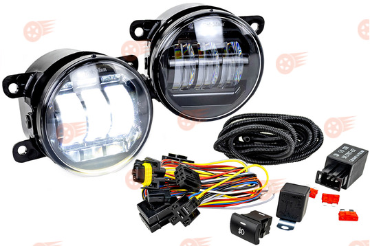 Комплект подключения ПТФ ML Auto Light Technology с противотуманными фарами Sal-Man 65W на Лада Веста NG, Веста NG Cross_1