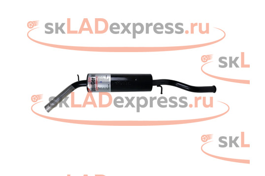 Глушитель основной прямоточный, нержавеющая сталь Stinger Auto на Лада Калина седан, универсал_1