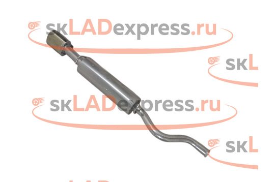 Глушитель основной прямоточный, нержавеющая сталь Stinger Auto на Лада Веста Кросс с двигателем 1.8 л_1