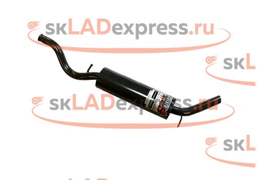 Глушитель основной прямоточный Тихий со специальной набивкой Stinger Auto на Лада Калина седан, универсал_1