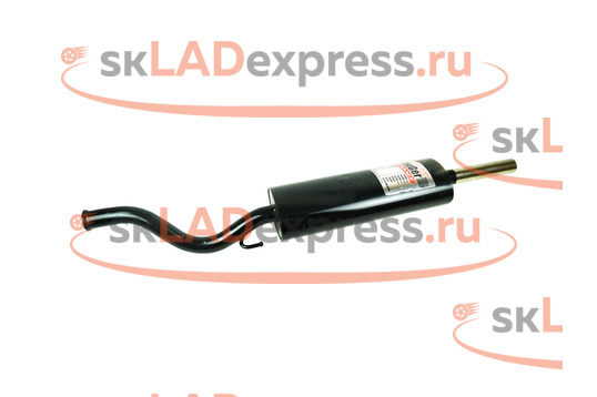 Глушитель основной прямоточный, овальная бочка Stinger Auto на ВАЗ 2112_1