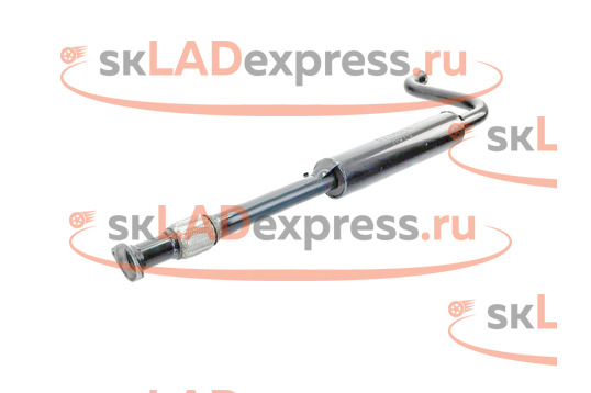Резонатор с гофрой под крепление старого образца, нержавеющая сталь Stinger Auto на ВАЗ 2110-2112 с двигателем 1.6 л_1