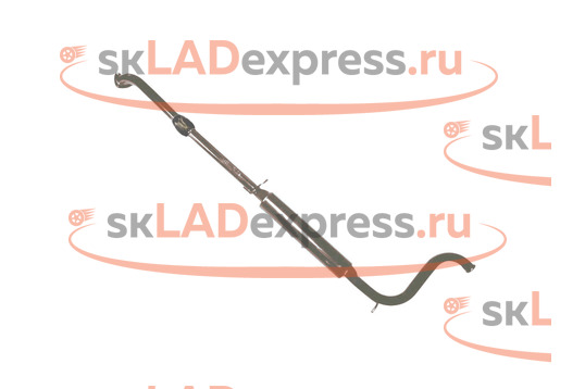Резонатор с гофрой, нержавеющая сталь, штатная установка Stinger Auto на 16 кл Лада Калина, Гранта_1