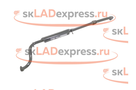 Резонатор с гофрой, нержавеющая сталь, штатная установка Stinger Auto на Лада Гранта Спорт_1