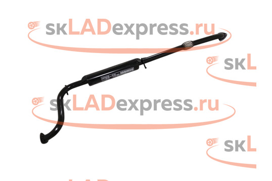 Резонатор с гофрой, штатная установка Stinger Auto на Лада Гранта Спорт_1