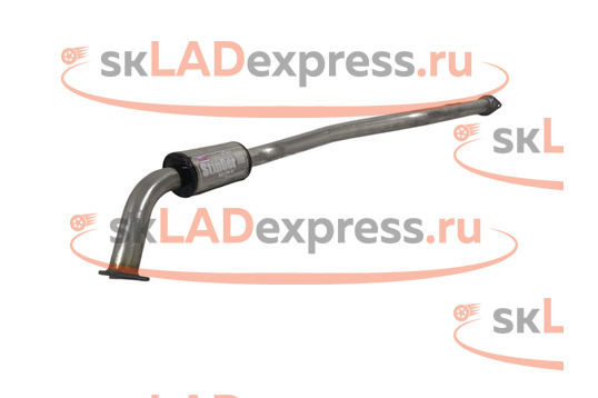 Резонатор прямоточный, нержавеющая сталь Stinger Auto на ВАЗ 2101-2107_1