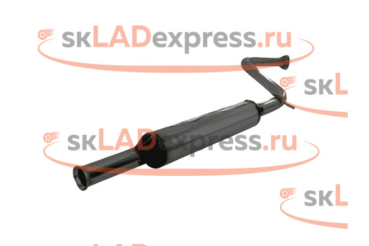 Резонатор прямоточный Тихий со специальной набивкой Stinger Auto на Лада Икс Рей_1