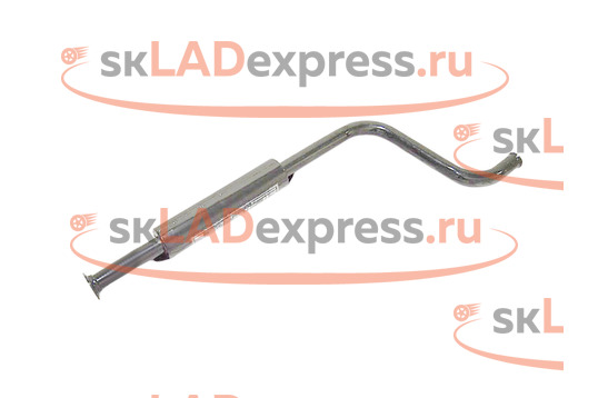 Резонатор прямоточный под паук, нержавеющая сталь Stinger Auto на Лада Веста Кросс_1