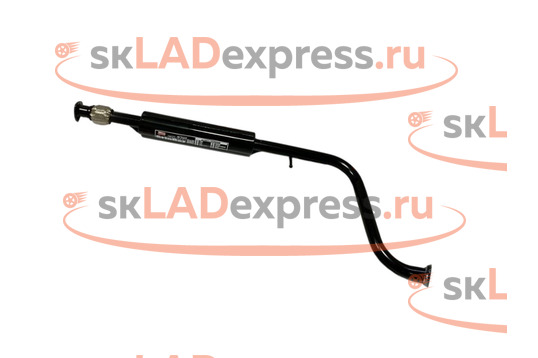 Резонатор прямоточный с гофрой под паук Stinger Auto на Лада Веста_1