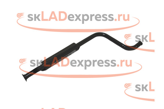 Резонатор прямоточный под паук со специальной набивкой Stinger Auto на Лада Веста Кросс_1