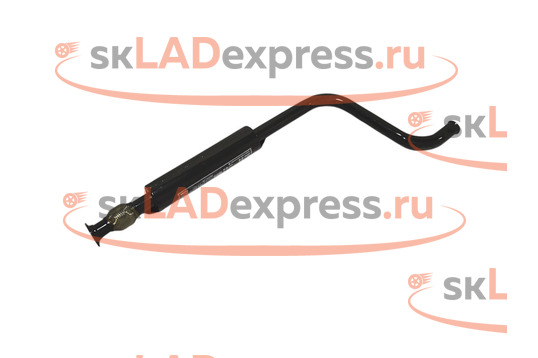 Резонатор прямоточный под паук, с гофрой, со специальной набивкой Stinger Auto на Лада Веста Кросс_1