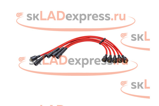 Высоковольтные провода красные Cargen на ВАЗ 2101-2107 карбюратор_1