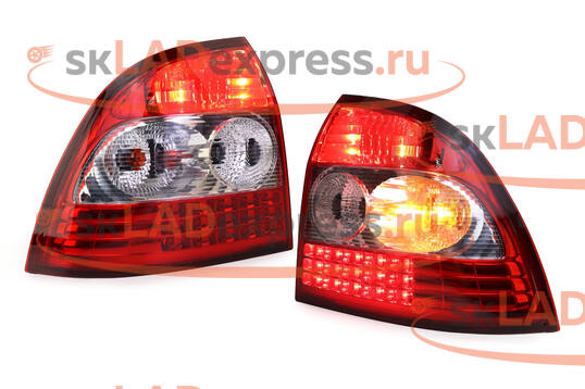 Светодиодные задние фонари Тюн-Авто на Лада Приора со светодиодным стоп-сигналом_1