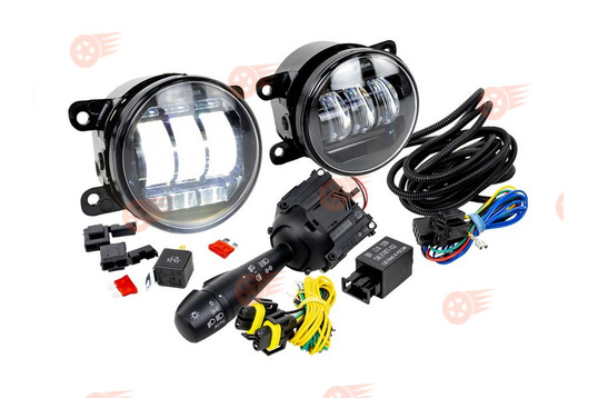Комплект подключения ПТФ ML Auto Light Technology с противотуманными фарами Sal-Man 65W и подрулевым переключателем на Лада Веста NG, Веста NG Cross_1