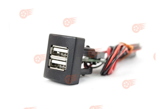 USB зарядное устройство вместо заглушки панели приборов, 2 слота ШТАТ на Лада Приора, Гранта, Гранта FL, Калина 2_1
