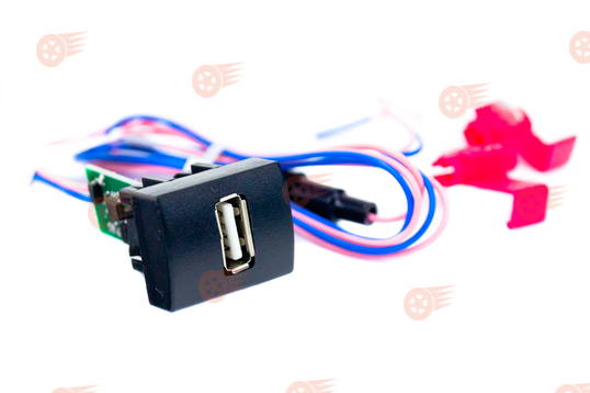 USB зарядное устройство вместо заглушки кнопки Штат 2.0 на Лада Приора, Калина 2, Гранта, Гранта FL_1