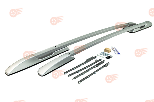 Комплект рейлингов серебристый пластик для установки без сверления АПС на Renault Kaptur с 2016 г.в._1