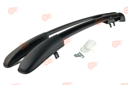 Комплект рейлингов черных АПС на Renault Logan 2, Logan Stepway с 2014 г.в._1