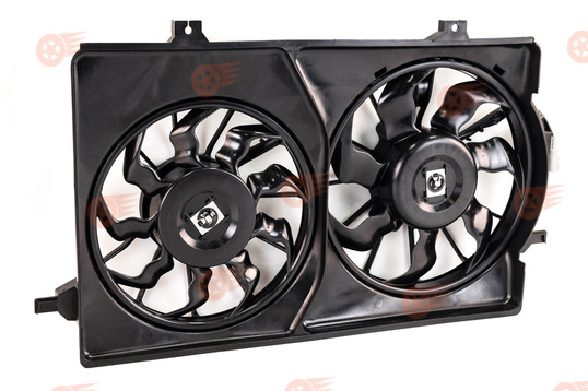 Вентилятор охлаждения радиатора двигателя на Лада Приора c кондиционером Halla_1