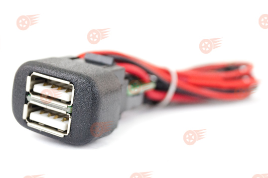 USB зарядное устройство, 2 слота на ВАЗ 2108-21099, 2110-2112 (под европанель), 2113-2115, Лада Калина, Нива 4х4, Шевроле Нива _1