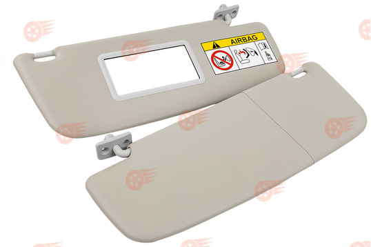 Козырьки солнцезащитные с зеркалом и информационной наклейкой на Лада Гранта, Гранта FL, Калина, Калина 2, Datsun_1