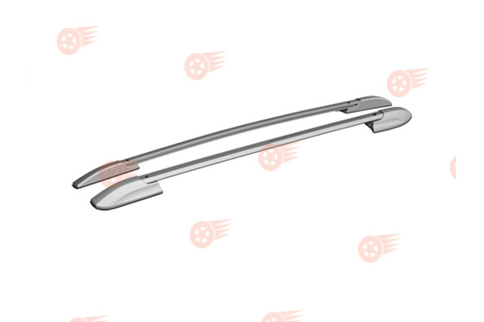 Комплект рейлингов серебристый пластик АПС на Toyota Highlander 3 2013-2019 г.в._1