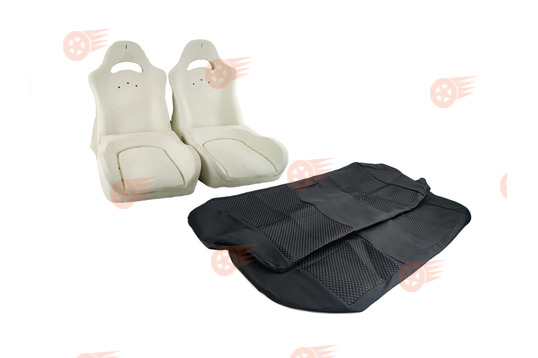 Комплект для сборки сидений Recaro, черная ткань, центр Ультра на ВАЗ 2108-21099, 2113-2115, 5-дверные Нива 4х4 2131_1