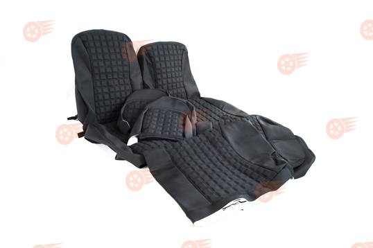 Обивка сидений (не чехлы) ткань с черной тканью 10мм, цветная строчка Ромб/Квадрат на ВАЗ 2108-21099, 2113-2115, 5-дверные Лада Нива 4х4 2131_1