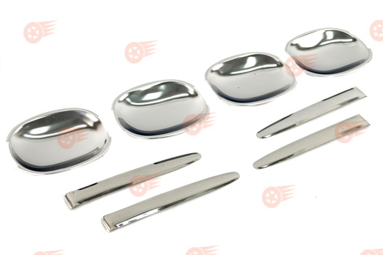 Комплект металлических накладок ручек дверей, хром на Лада Гранта, Гранта FL, Калина, Калина 2, Шевроле Нива, Лада Нива Тревел, Datsun_1
