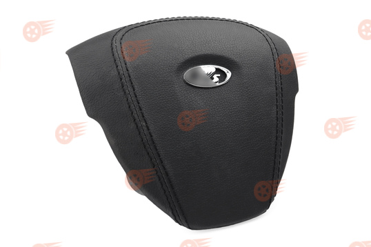 Заглушка в руль вместо подушки безопасности обтянутая экокожей (муляж) на Лада Приора 2, Калина 2, Гранта FL_1